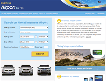 Tablet Screenshot of invernessairportcarhire.net